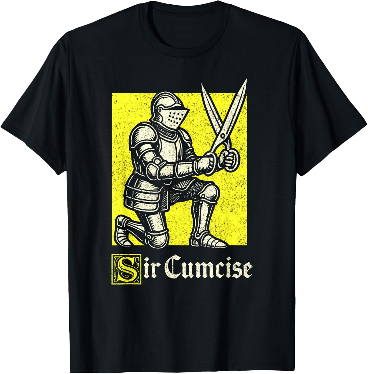 Sir Cumcise Knight Funny Renaissance Fairy Mens LARP T-Shirt