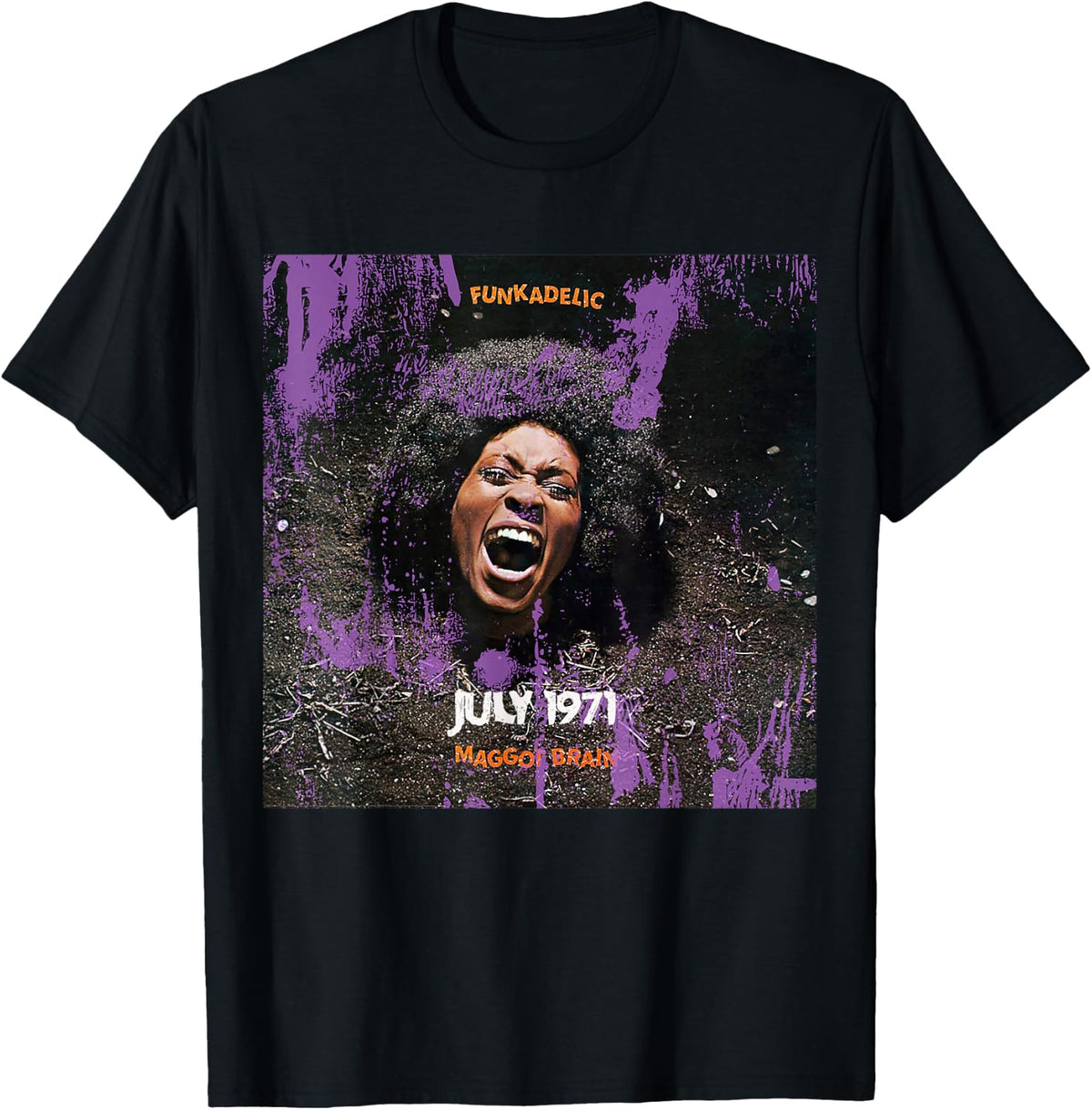 Official George Clinton Funkadelic Maggot Brain Album Art T-Shirt