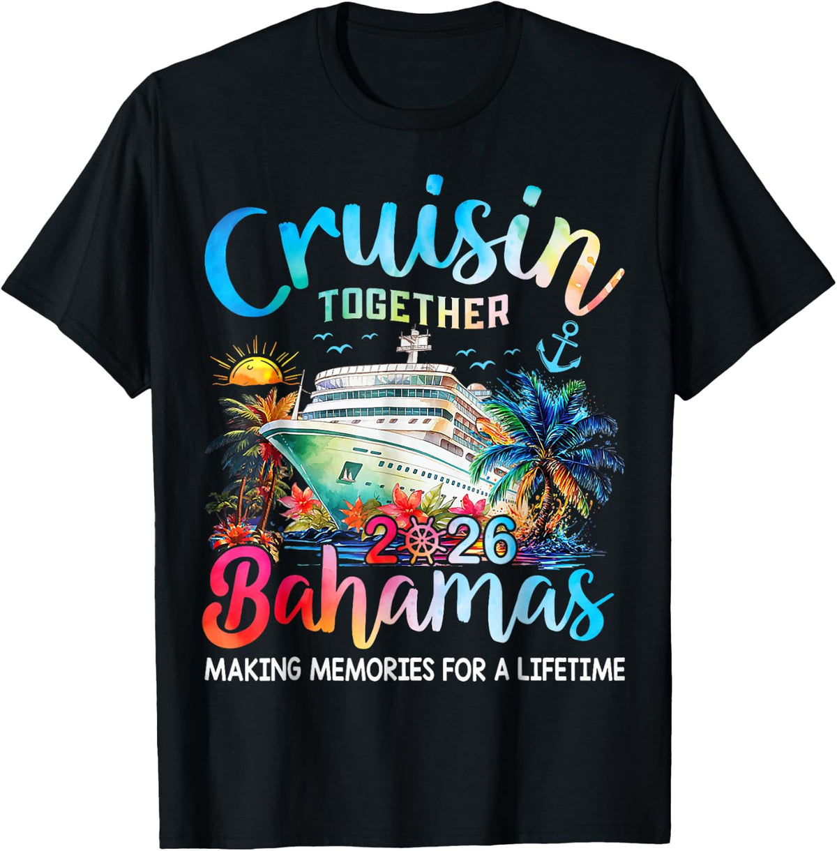 Cruisin Together Bahamas 2026 Family Cruise Bahamas Vacation T-Shirt