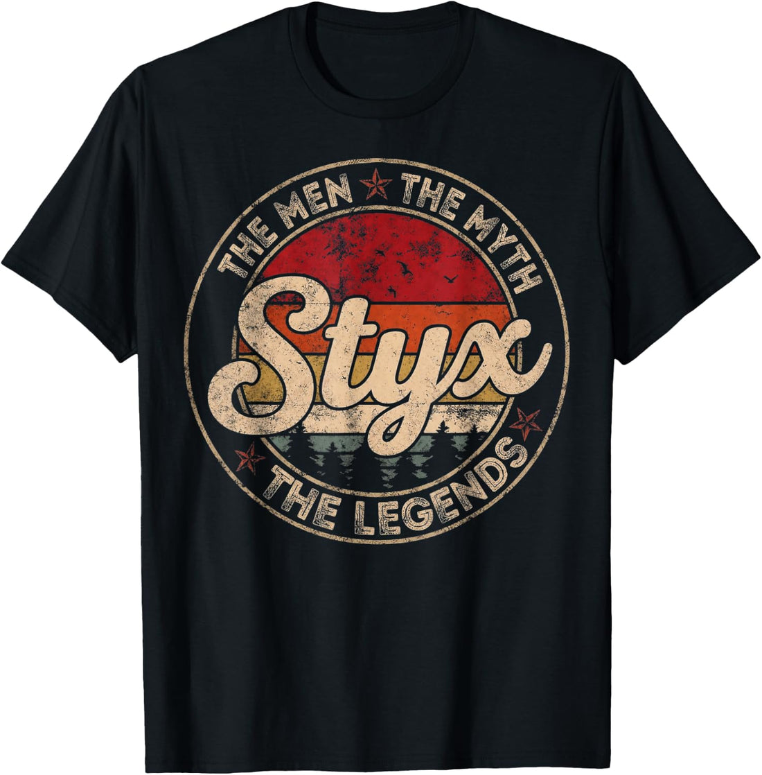 Vintage The Men The Myth Styx Legends Gift for Men Women T-Shirt