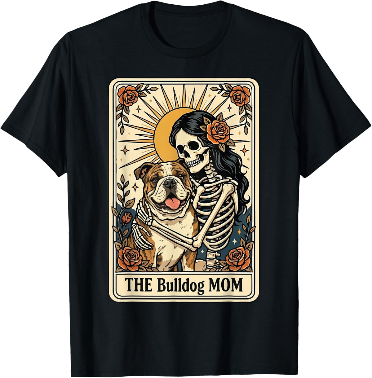 The Bulldog Mom Tarot Card T-Shirt