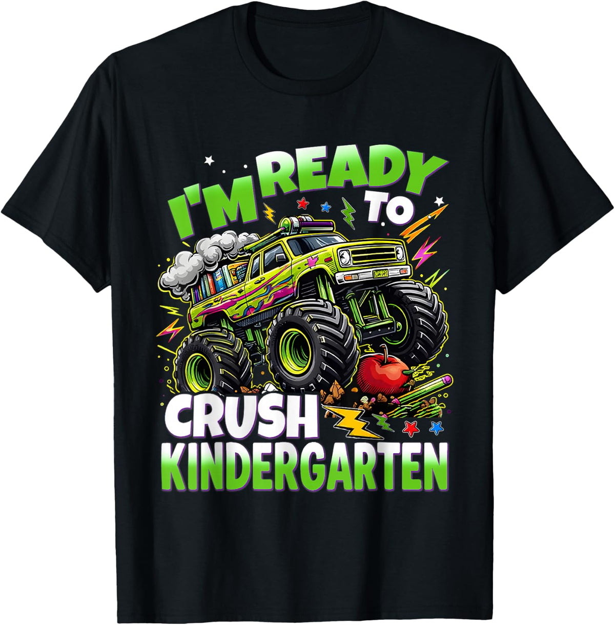 I'm Ready to Crush Kindergarten Monster Truck Boys Kids T-Shirt