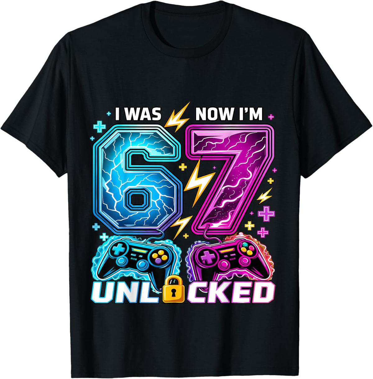 I was 6 Now I’m 7 Gamer Boy 7th Birthday Boys Girls Gifts T-Shirt