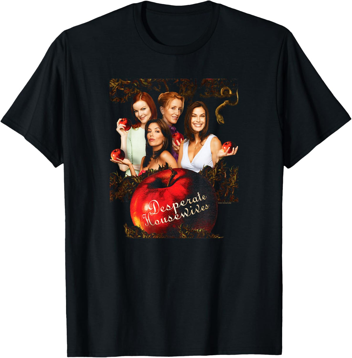Desperate Housewives Characters with Apples Retro TV Show T-Shirt