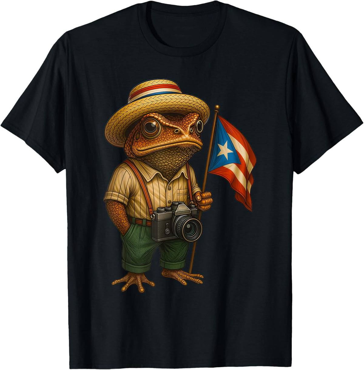 Puerto Rican Flag Coqui Frog Puerto Rico T-Shirt