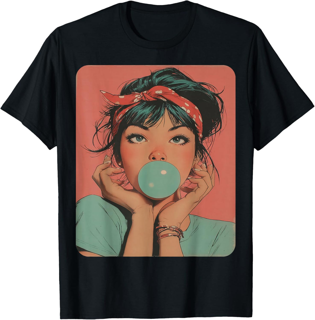 Female Women's Abstract Fashion Designer 80s T-Shirt