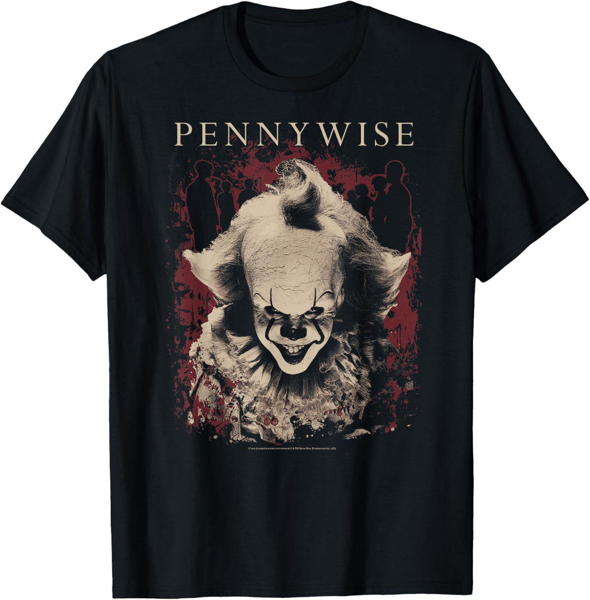 IT Pennywise Creepy Portrait Horror Movie T-Shirt
