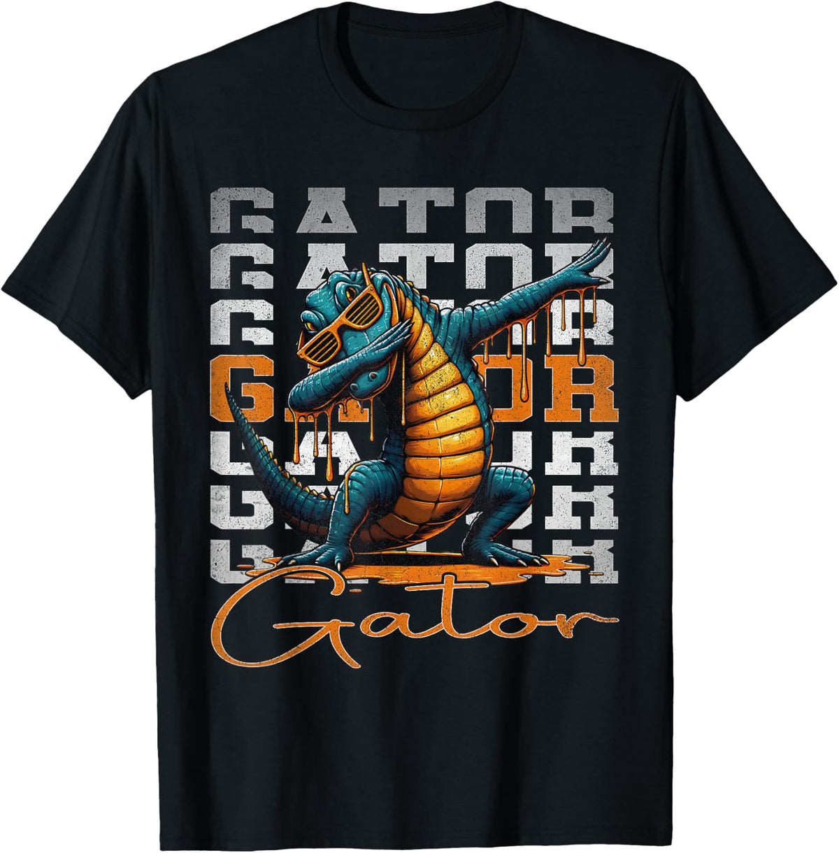 Vintage Graphic Gator Drip Gator Dabbing Men Women Kids T-Shirt