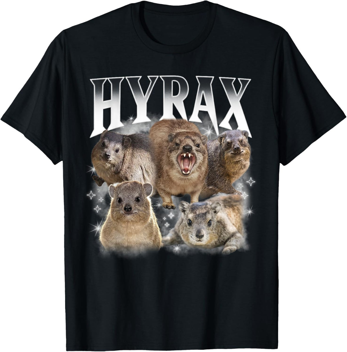 Hyrax Vintage Ugly Funny Meme Retro Animal Long Sweat T-Shirt