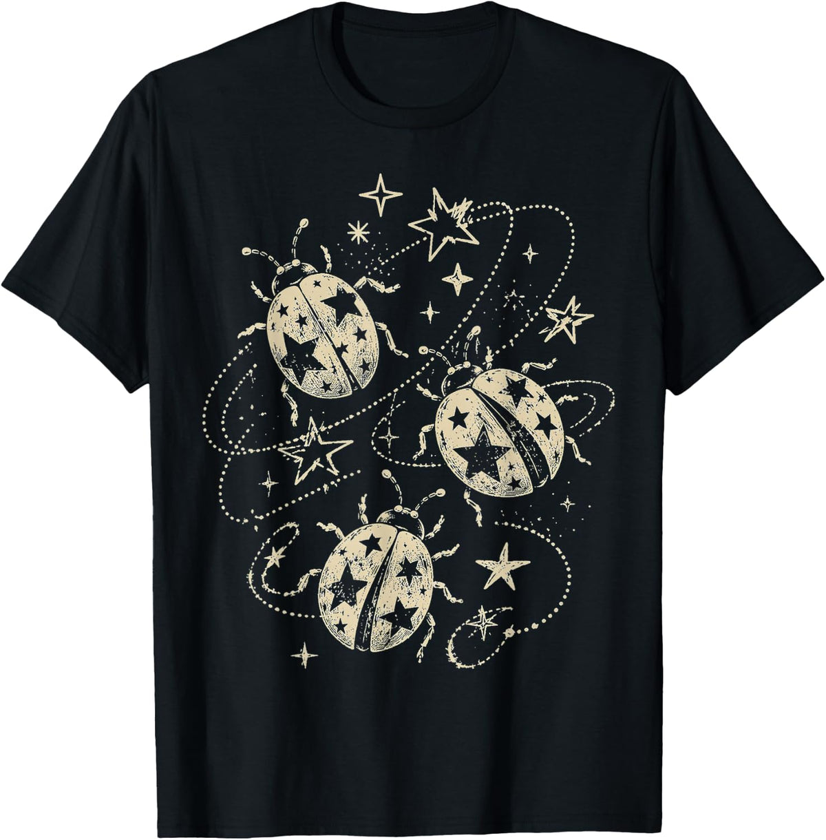 Y2K Ladybug Stars Grunge Vintage Insect Gifts Men Women Kid T-Shirt