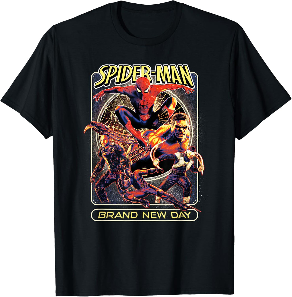 Marvel Spider-Man: Brand New Day Hero and Villains Poster T-Shirt