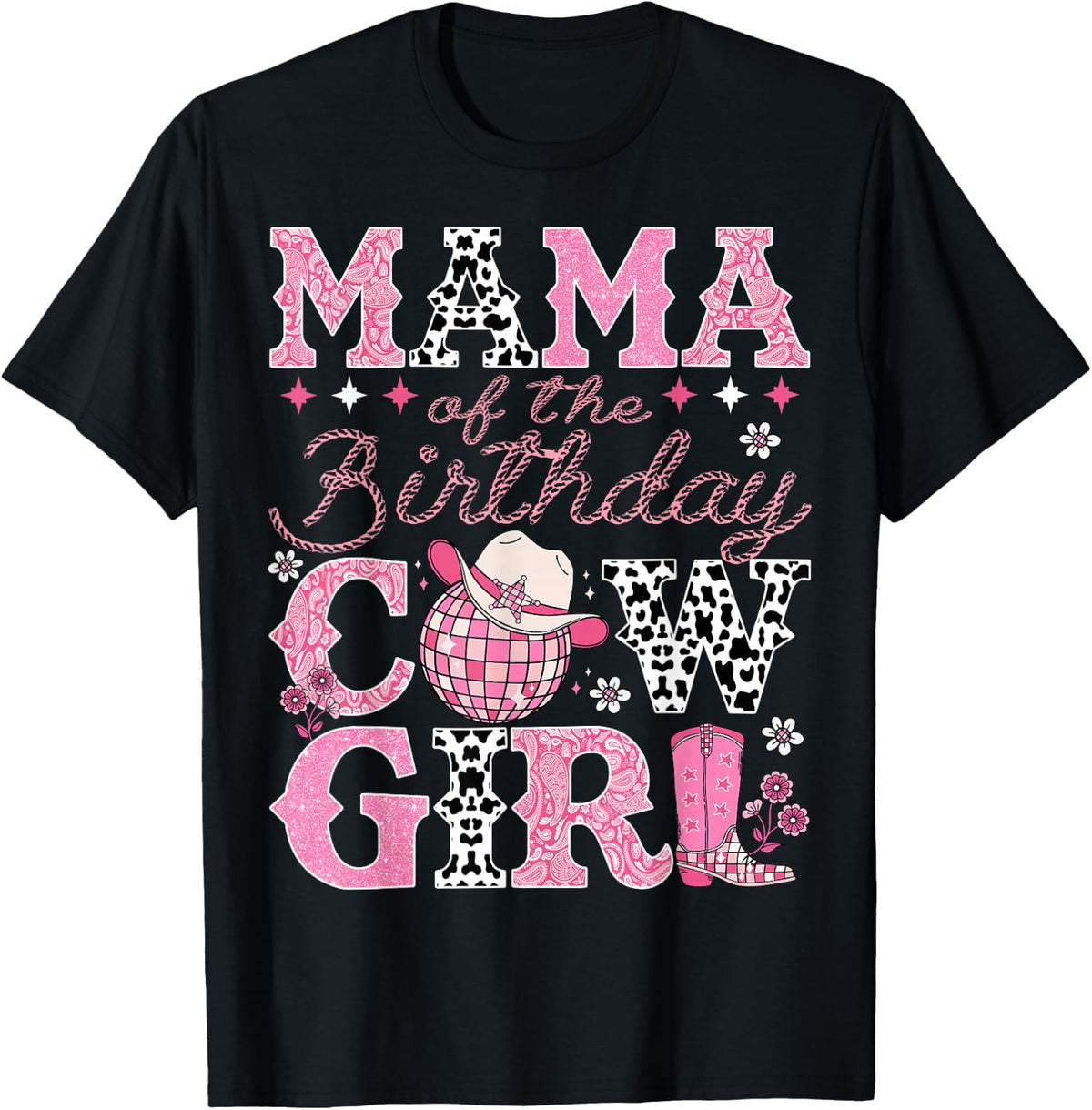 Mama of The Birthday Cowgirl Rodeo Mama Bday Party T-Shirt