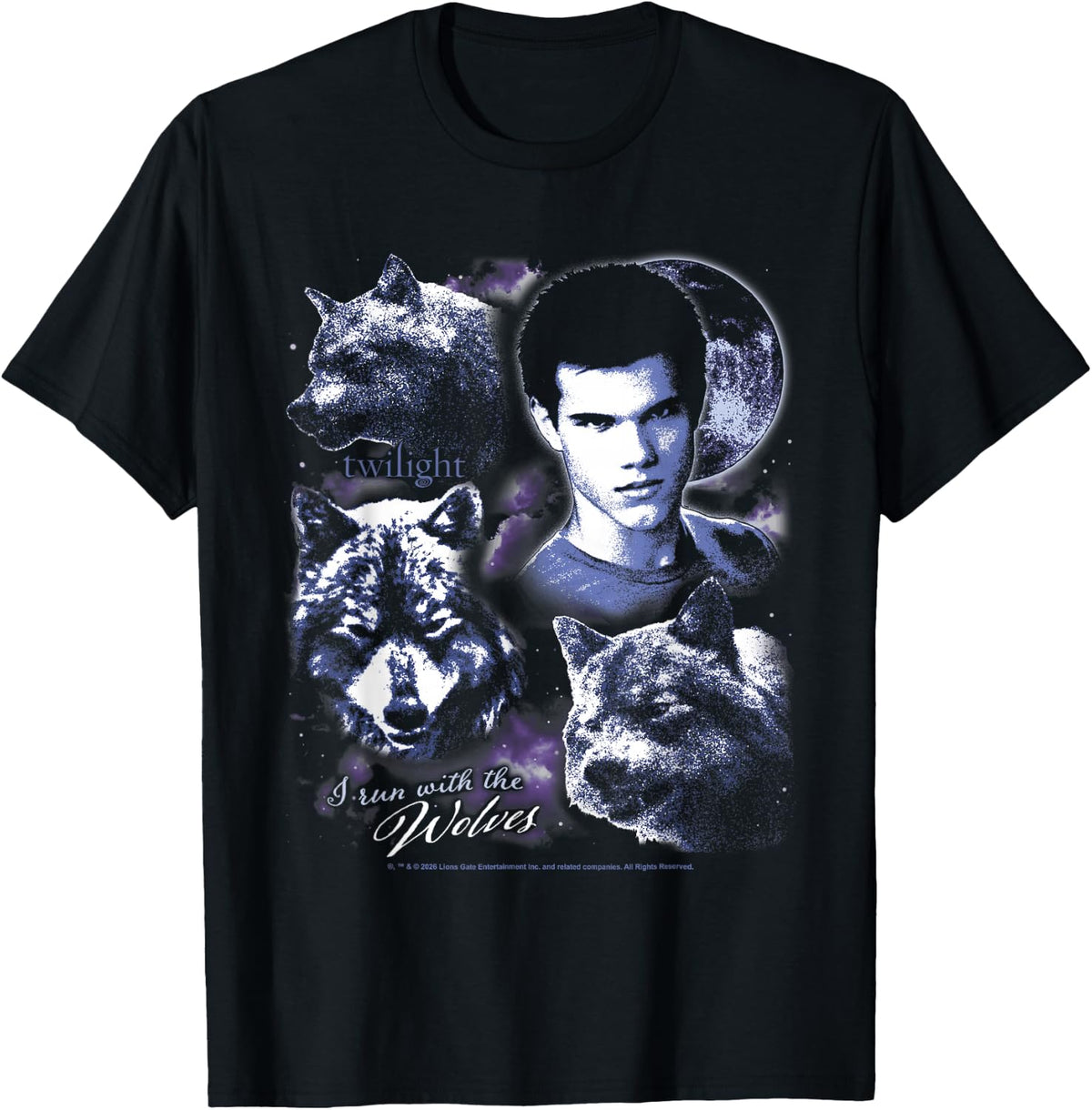 Twilight I Run with the Wolves Jacob Werewolf Retro Movie T-Shirt