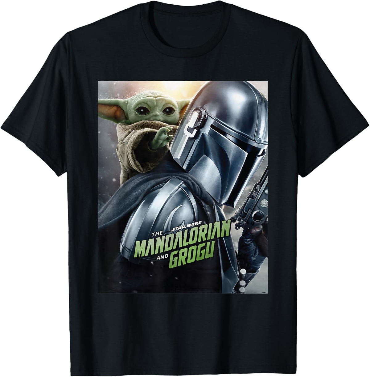 Star Wars The Mandalorian and Grogu Official Movie Poster T-Shirt