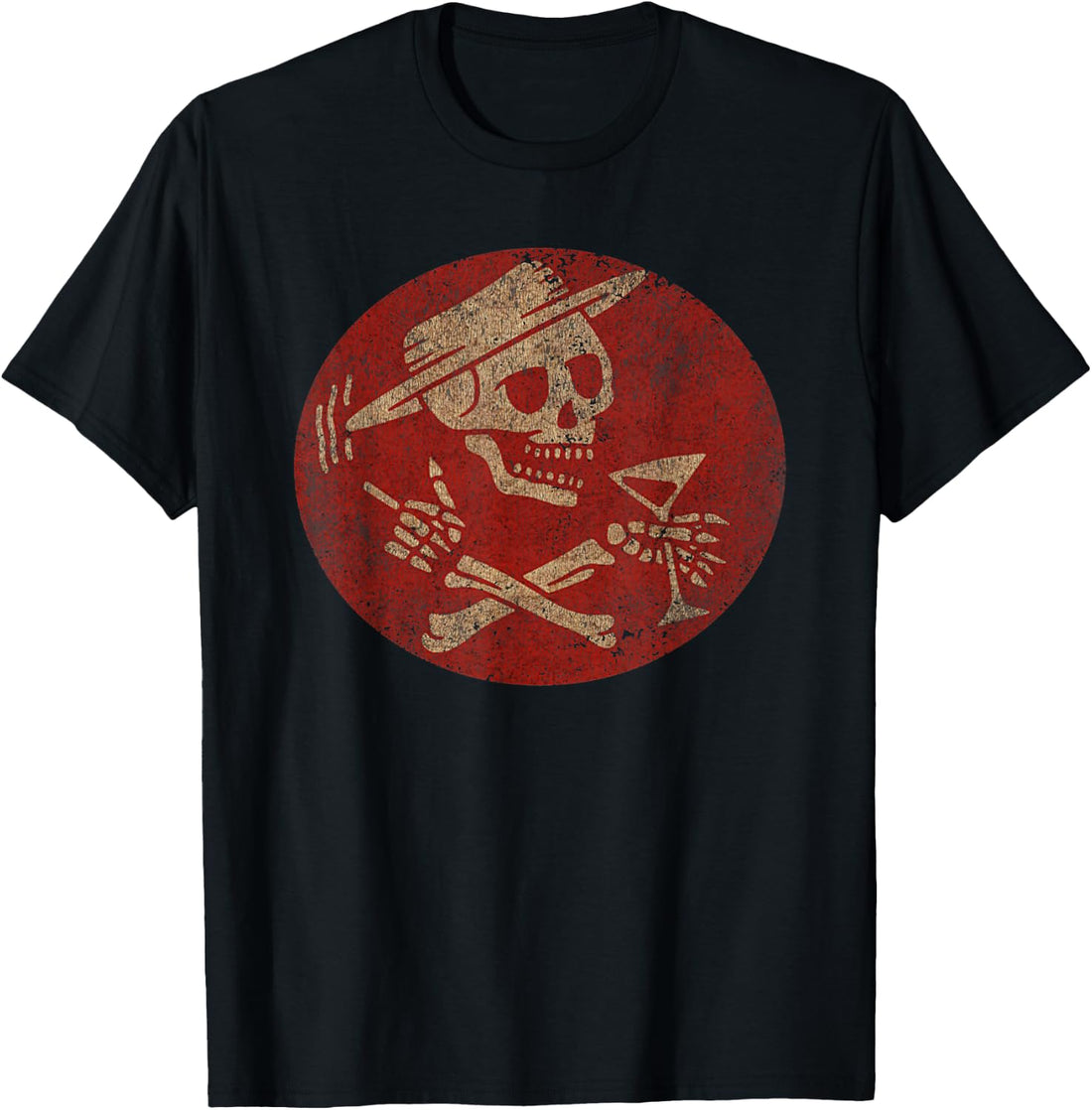 Vintage Social Skull American Retro Rock Grunge Distortion T-Shirt