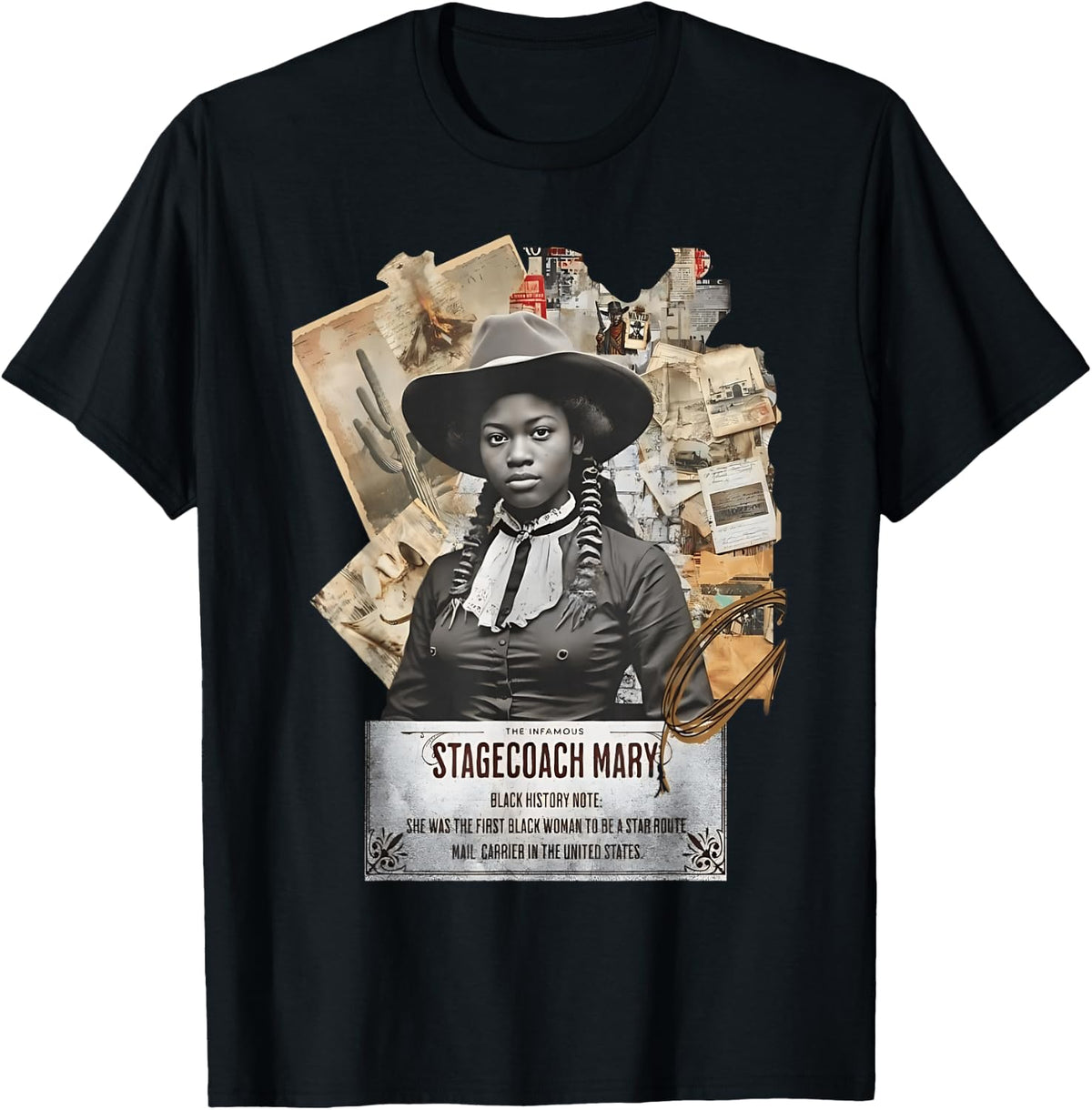 Black Cowgirl Western Rodeo Black History Texas Women T-Shirt