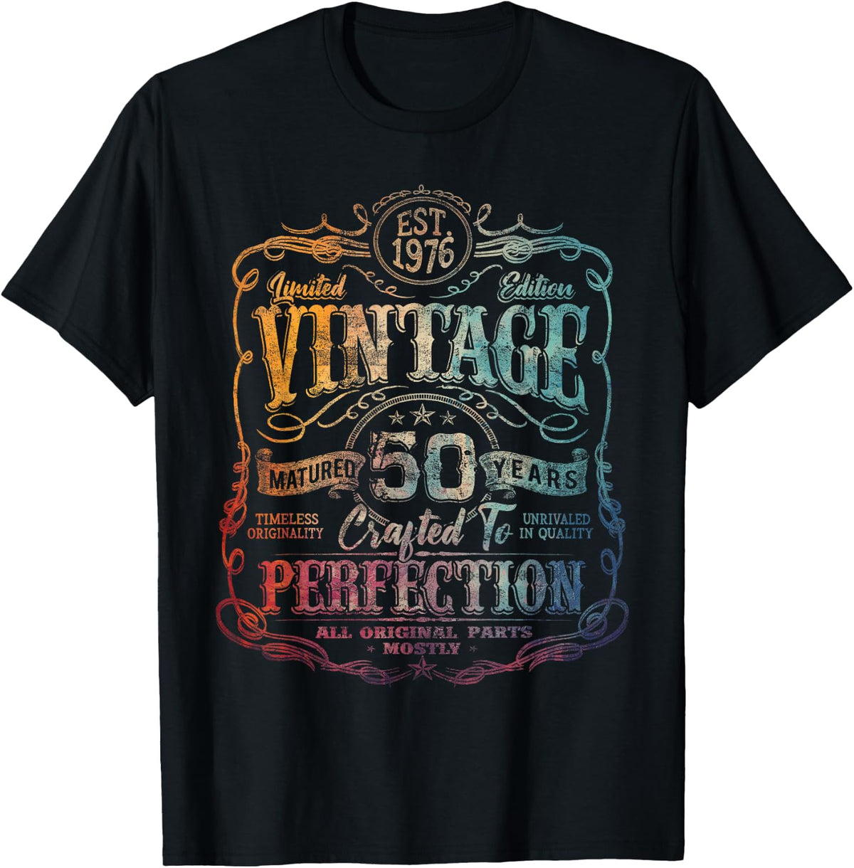 Vintage 1976 Limited Edition 50th Birthday T Shirts for Men and Women Tees