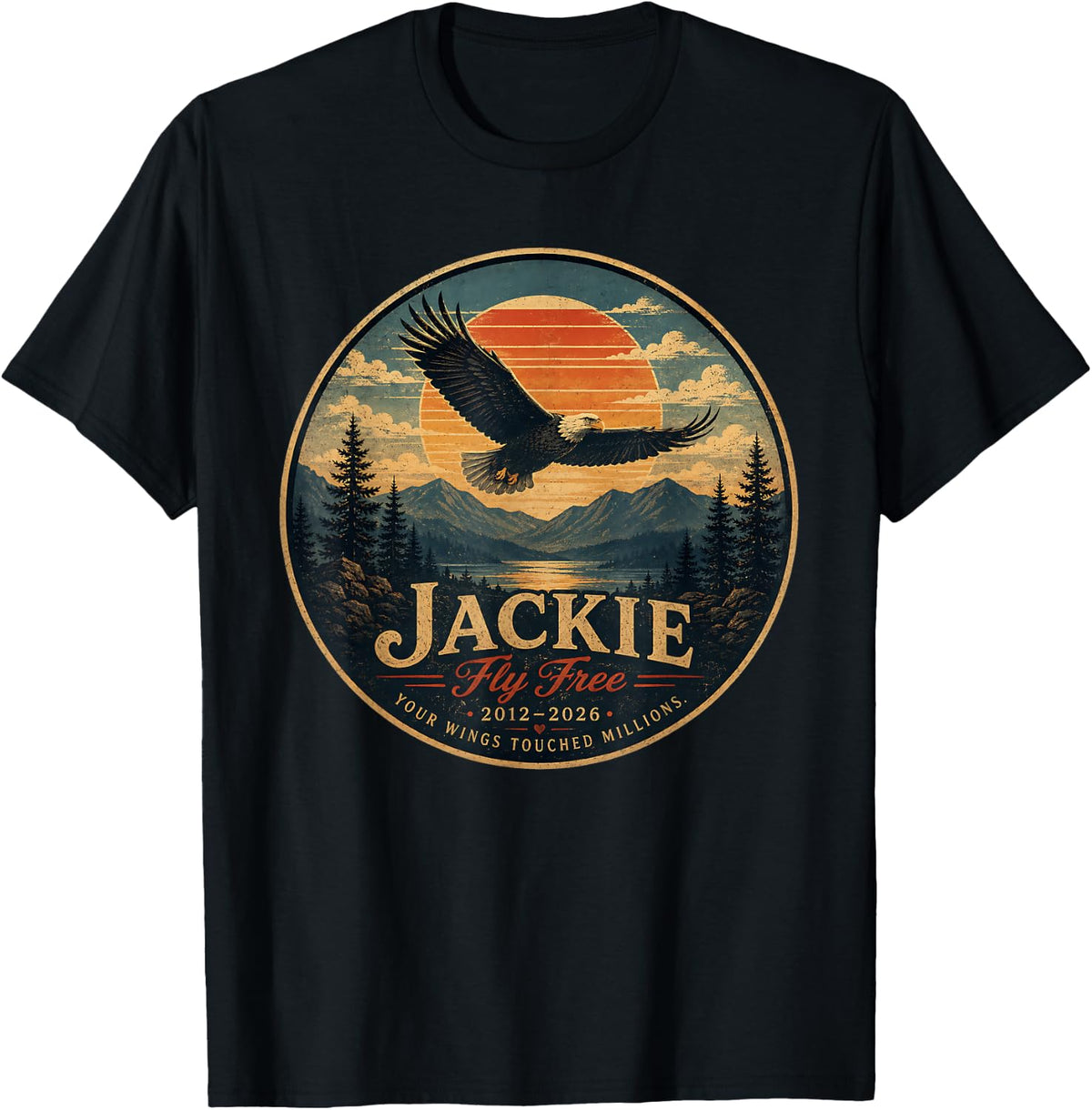 Jackie Bald Eagle Memorial 2012-2026 Wildlife Remembrance T-Shirt