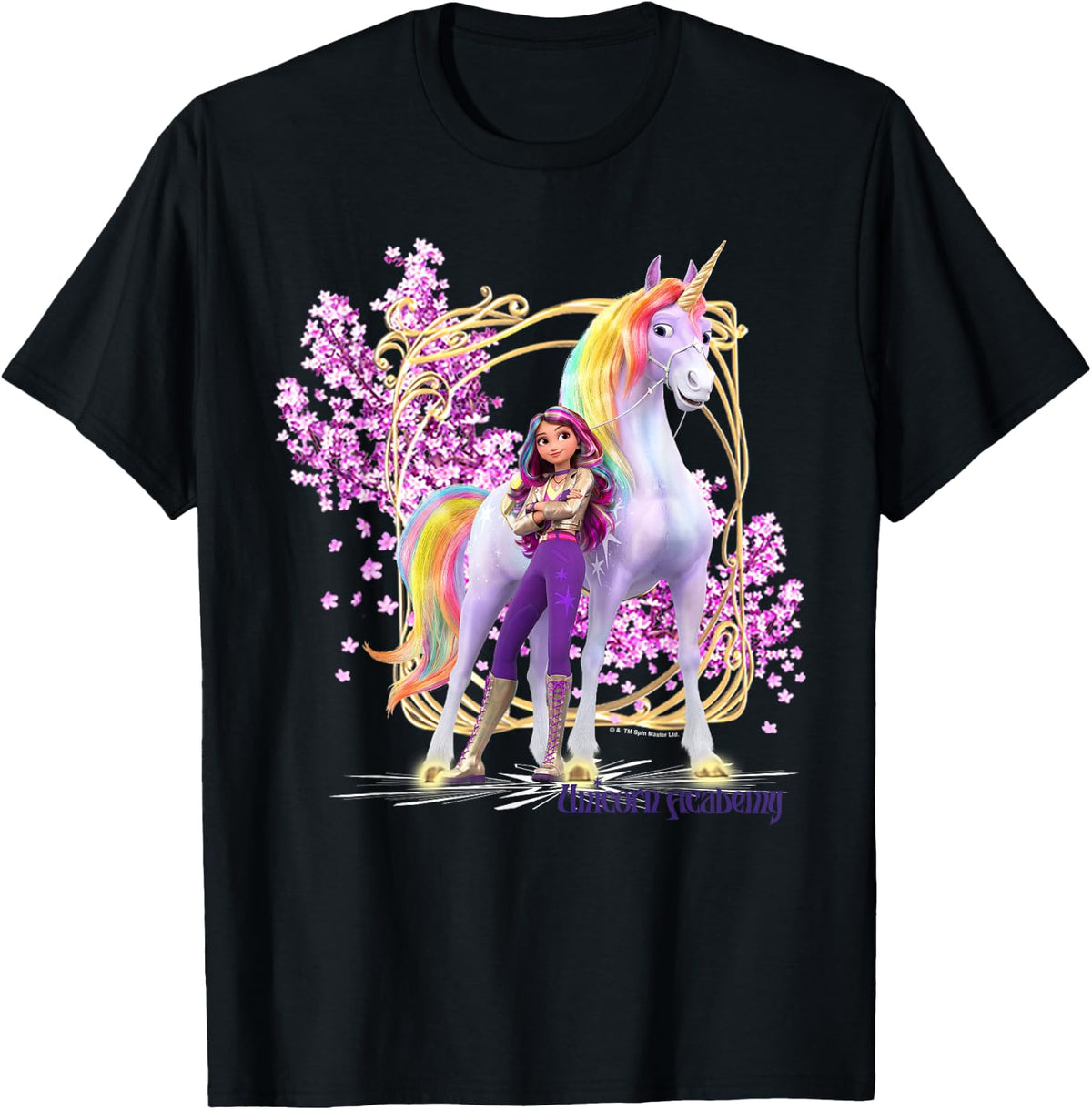 Unicorn Academy Sophia Mendoza and Wildstar Floral Pose T-Shirt
