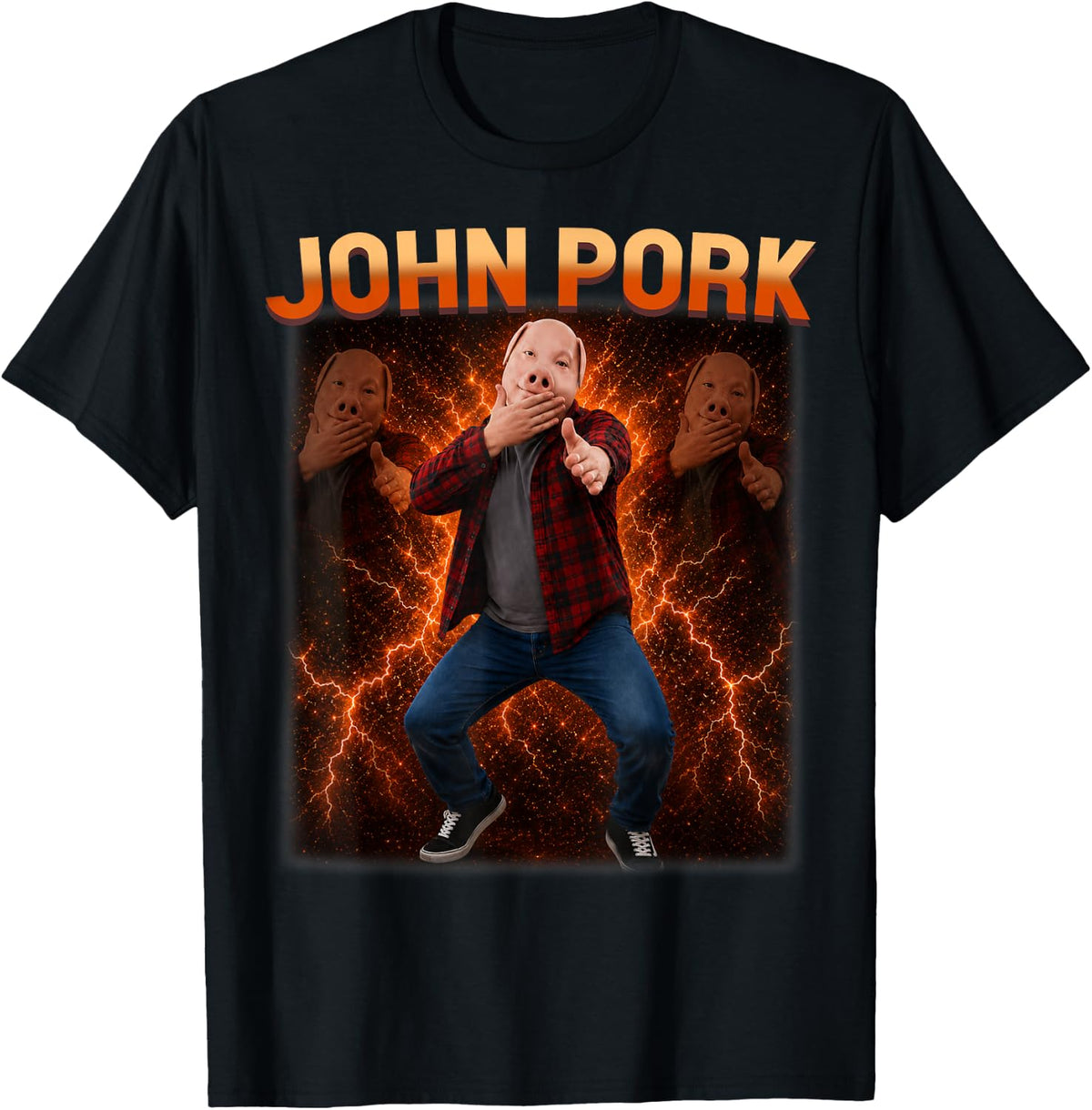 John Pork Calling Decline Accept Incoming Call Scuba T-Shirt