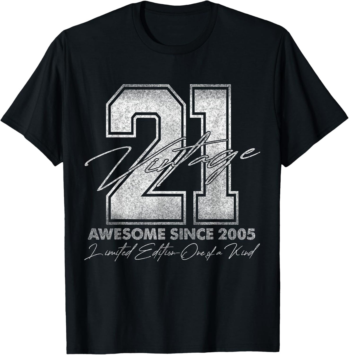 21 Year Old Gifts Vintage 2005 Limited Edition 21st Birthday T-Shirt