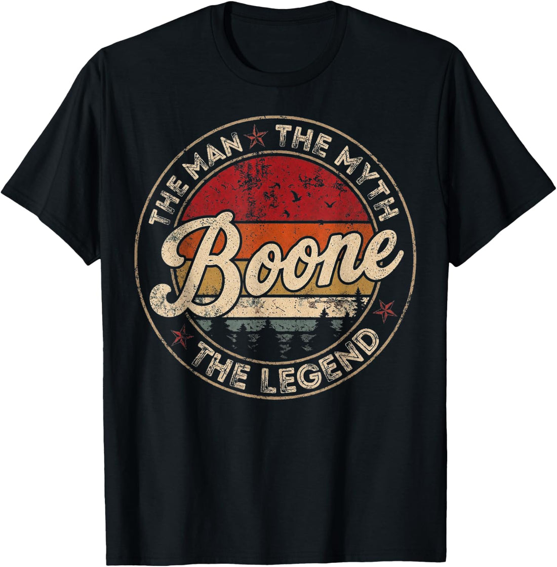 Vintage The Men The Myth Boone Legends Gift for Men Women T-Shirt