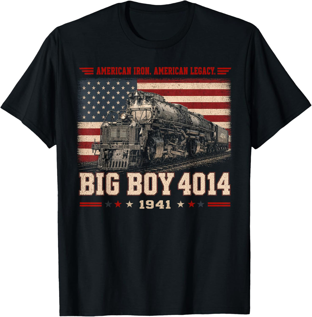 Big Boy 4014 Vintage Steam Locomotive Railroad Train Engine T-Shirt