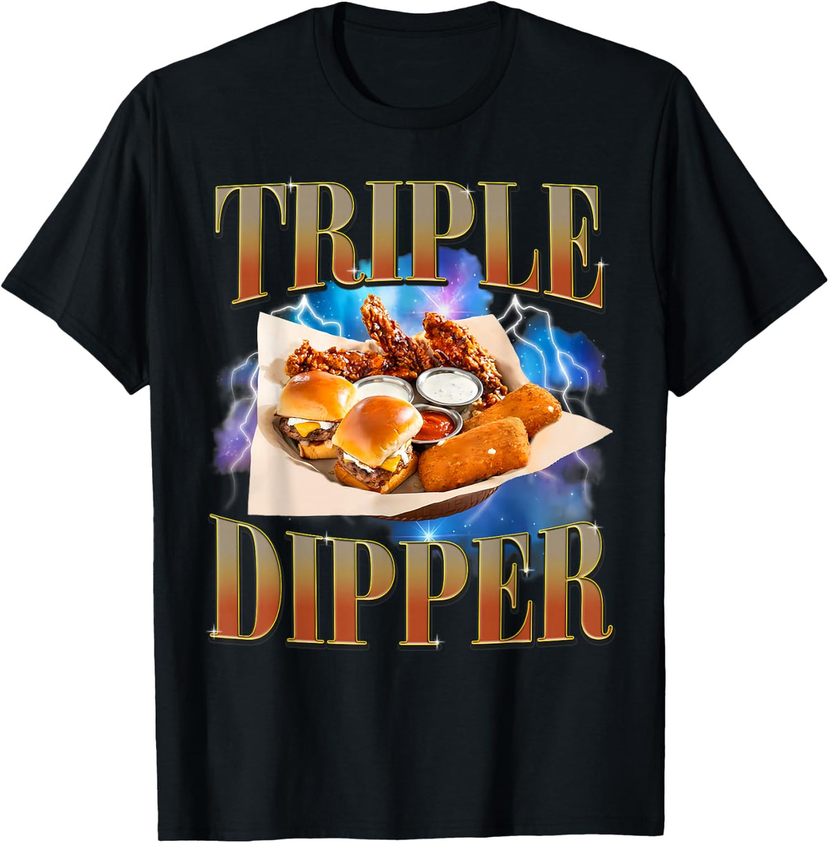Fast Food Lovers Hamburger Chicken Nugget Foodie Men Women T-Shirt