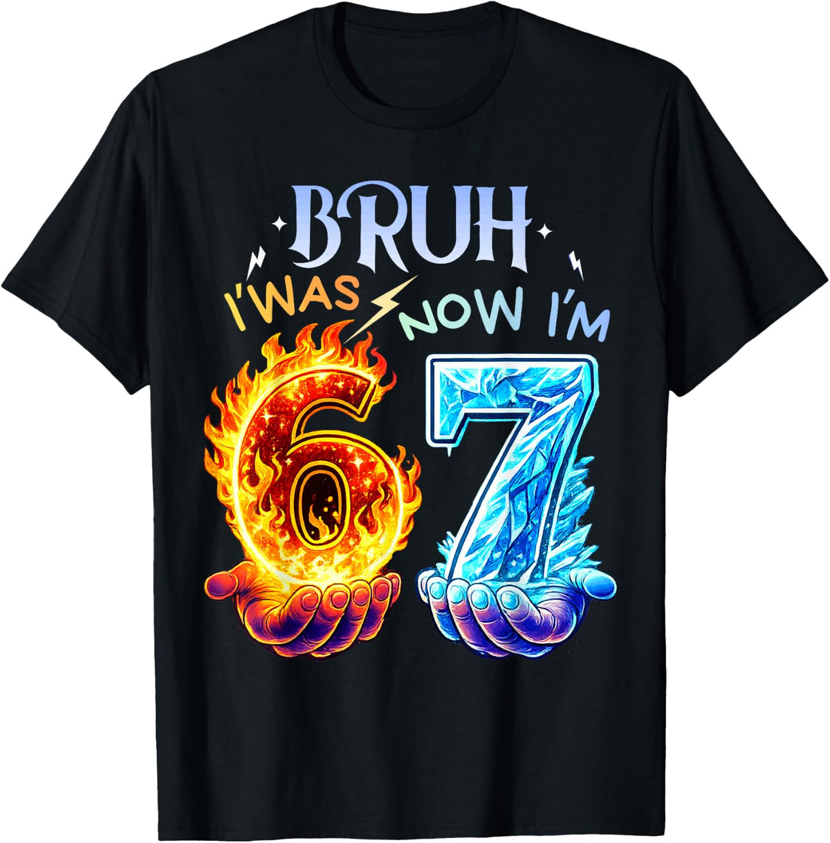 I was 6 Now Im 7 Birthday 7th Birthday I was Six Now Seven T-Shirt
