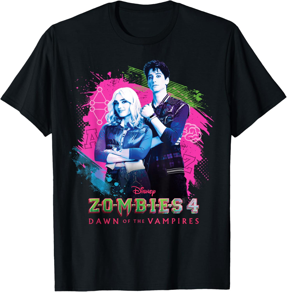 Disney Zombies 4: Dawn of the Vampires Movie Zed & Addison T-Shirt