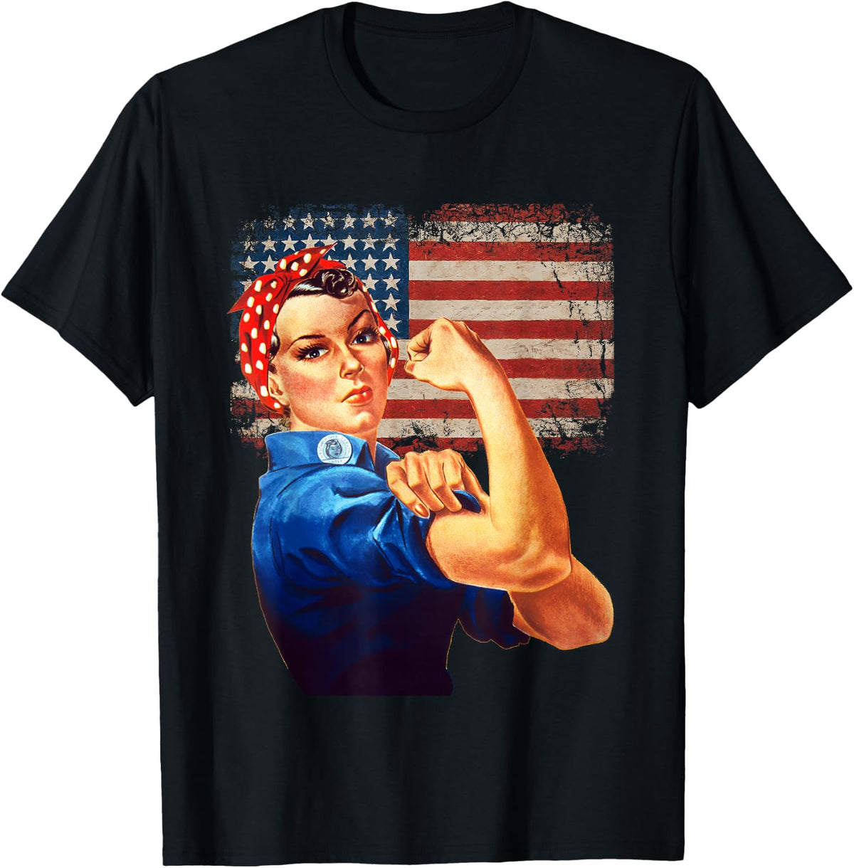 Rosie the Riveter American Flag Rosie the Riveter T-Shirt