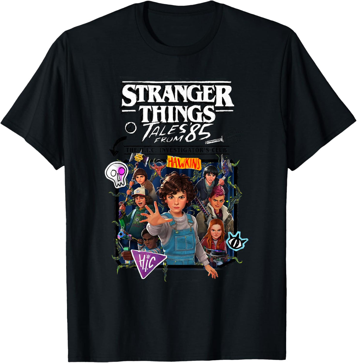 Stranger Things Tales from '85 H.I.C. Investigator's Club T-Shirt
