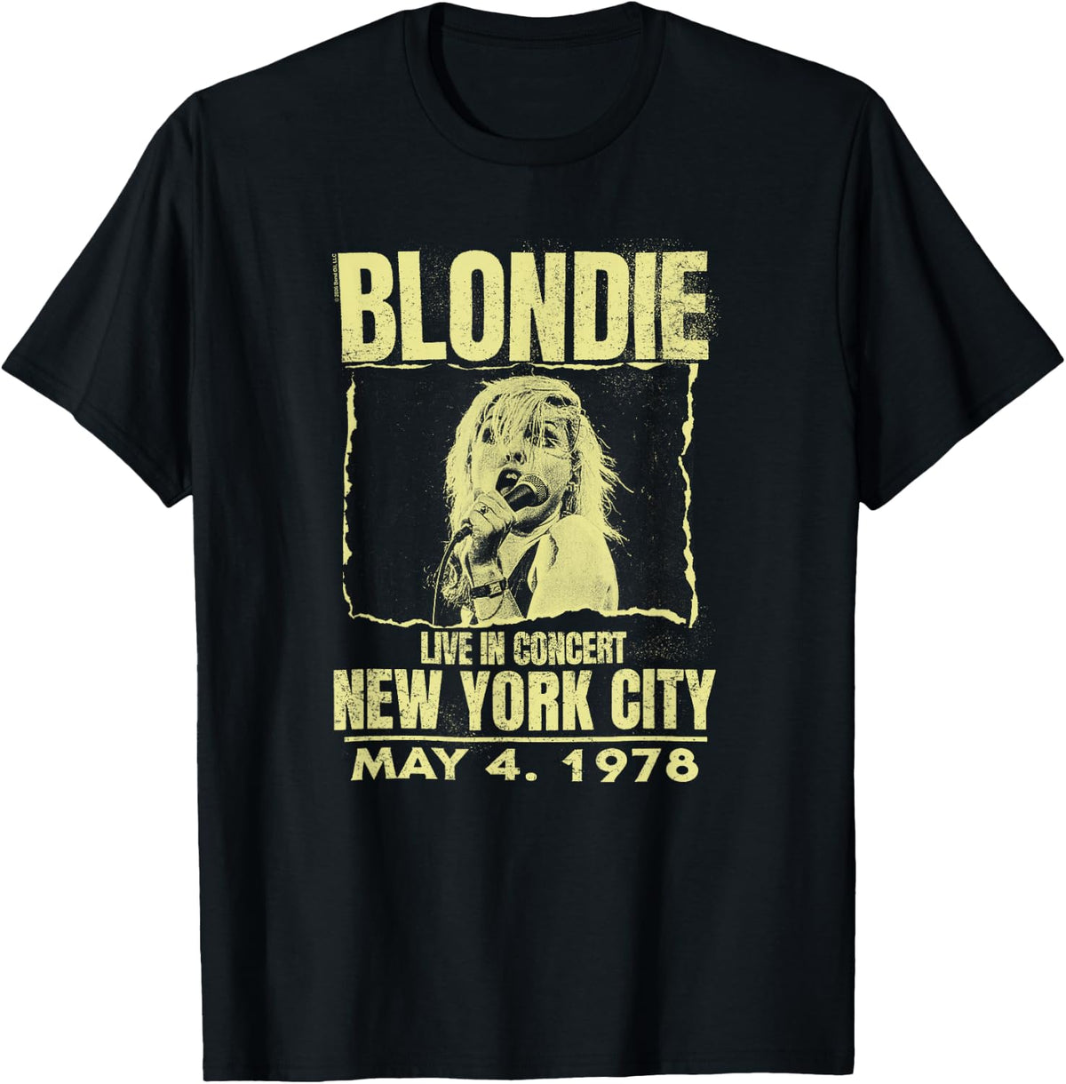 Blondie Live Concert Poster New York 1978 Vintage Band T-Shirt