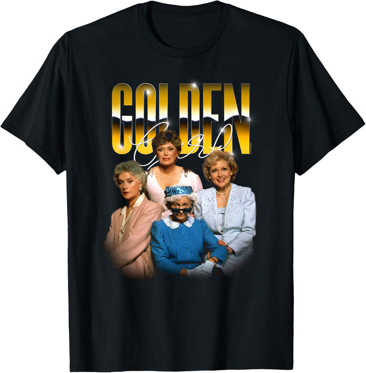 The Golden Girls Golden Chrome Funny TV Show T-Shirt