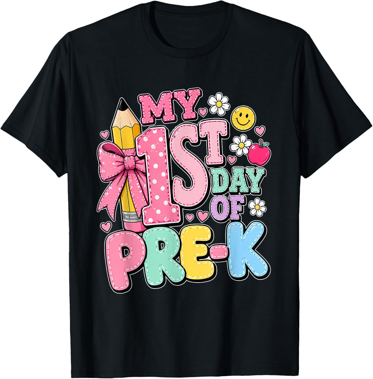 First Day of School Girls My 1st Day of Pre-K Back to School T-Shirt
