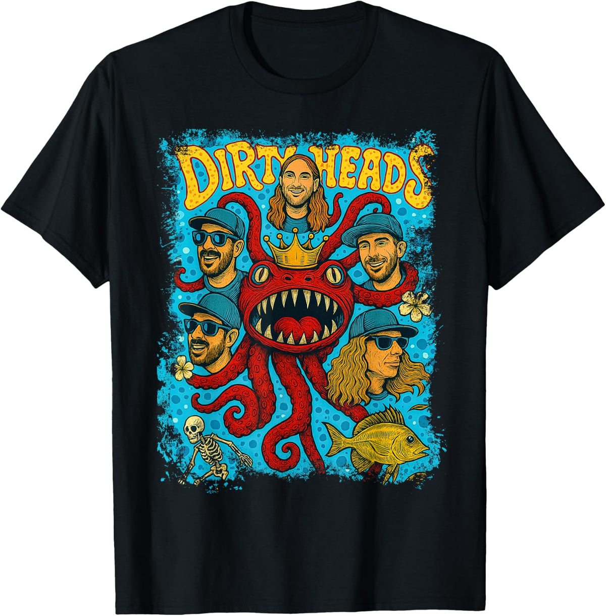 Vintage Dirty Heads in Retro Funny Style T-Shirt