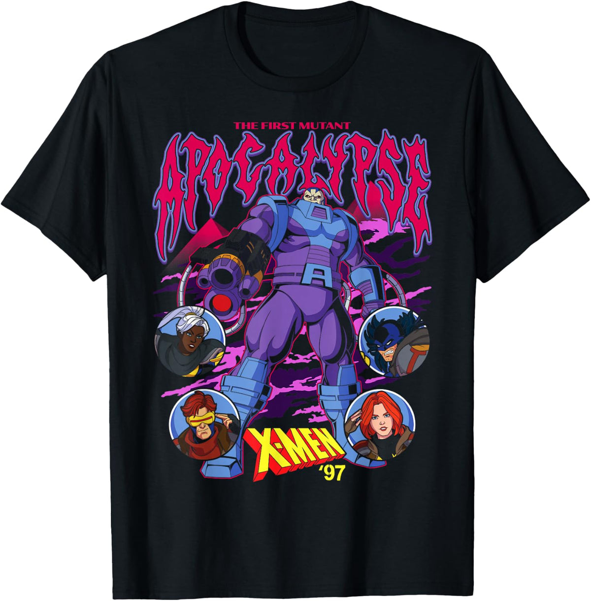 Marvel X-Men '97 First Mutant Apocalypse & Hero Portraits T-Shirt