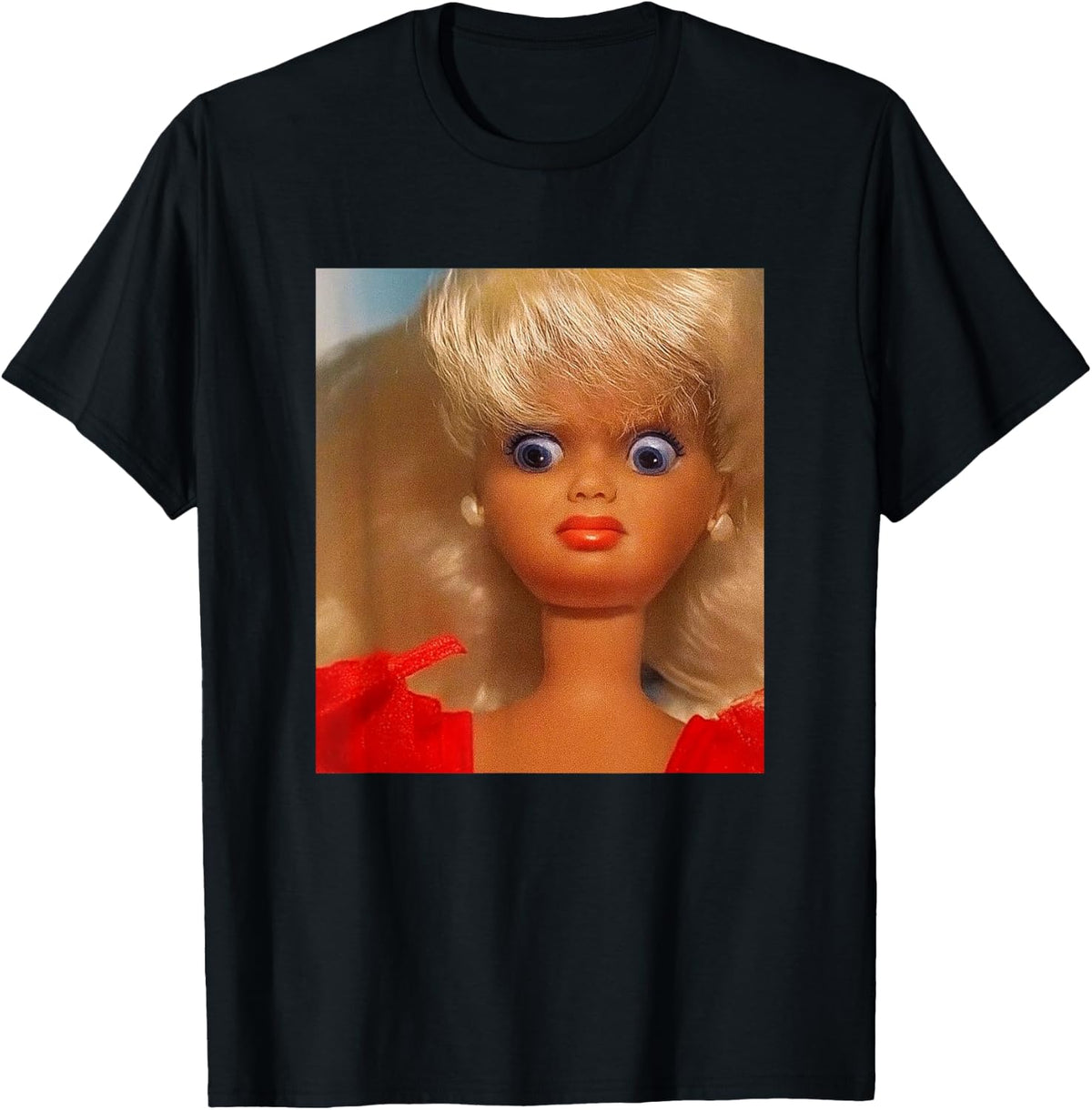Funny Face Doll Meme Disgusting Judging Expression Humor T-Shirt