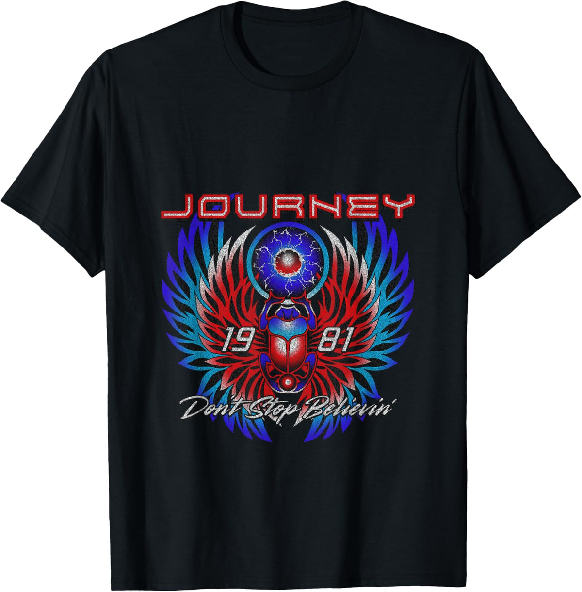 Journey Don't Stop Believin' Scarab Band Tees T Shirts for Men and Women