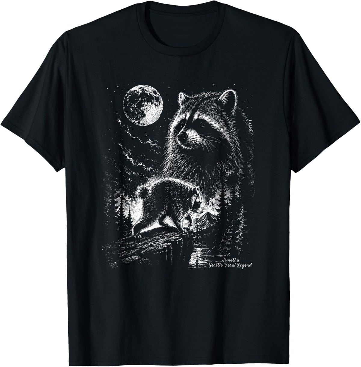 Jimothy Raccoon Trash Panda Funny Jimothy from Seattle T-Shirt