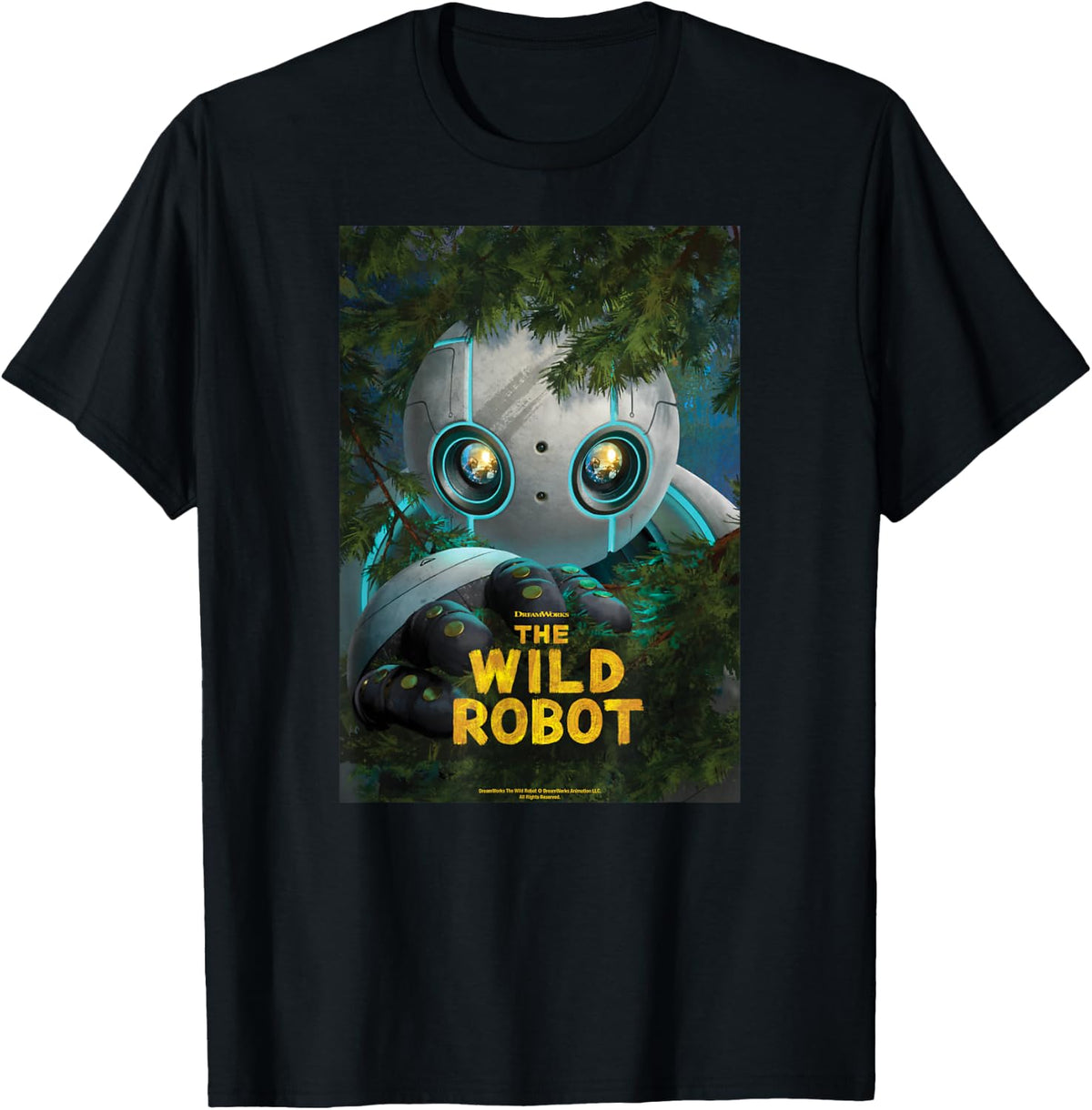 DreamWorks The Wild Robot Movie Poster Tees and T Shirts for Men and Women