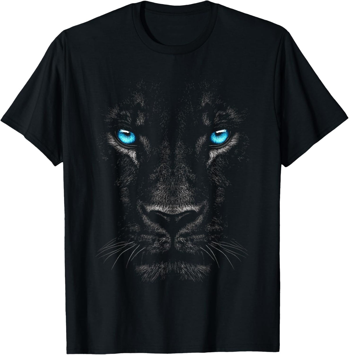 Lion Animal Graphic Blue Eyes Art Lion T-Shirt
