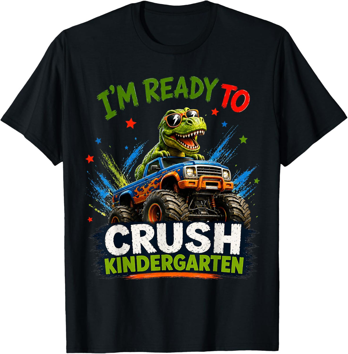 I'm Ready to Crush Kindergarten Back to School Dinosaur Boys T-Shirt