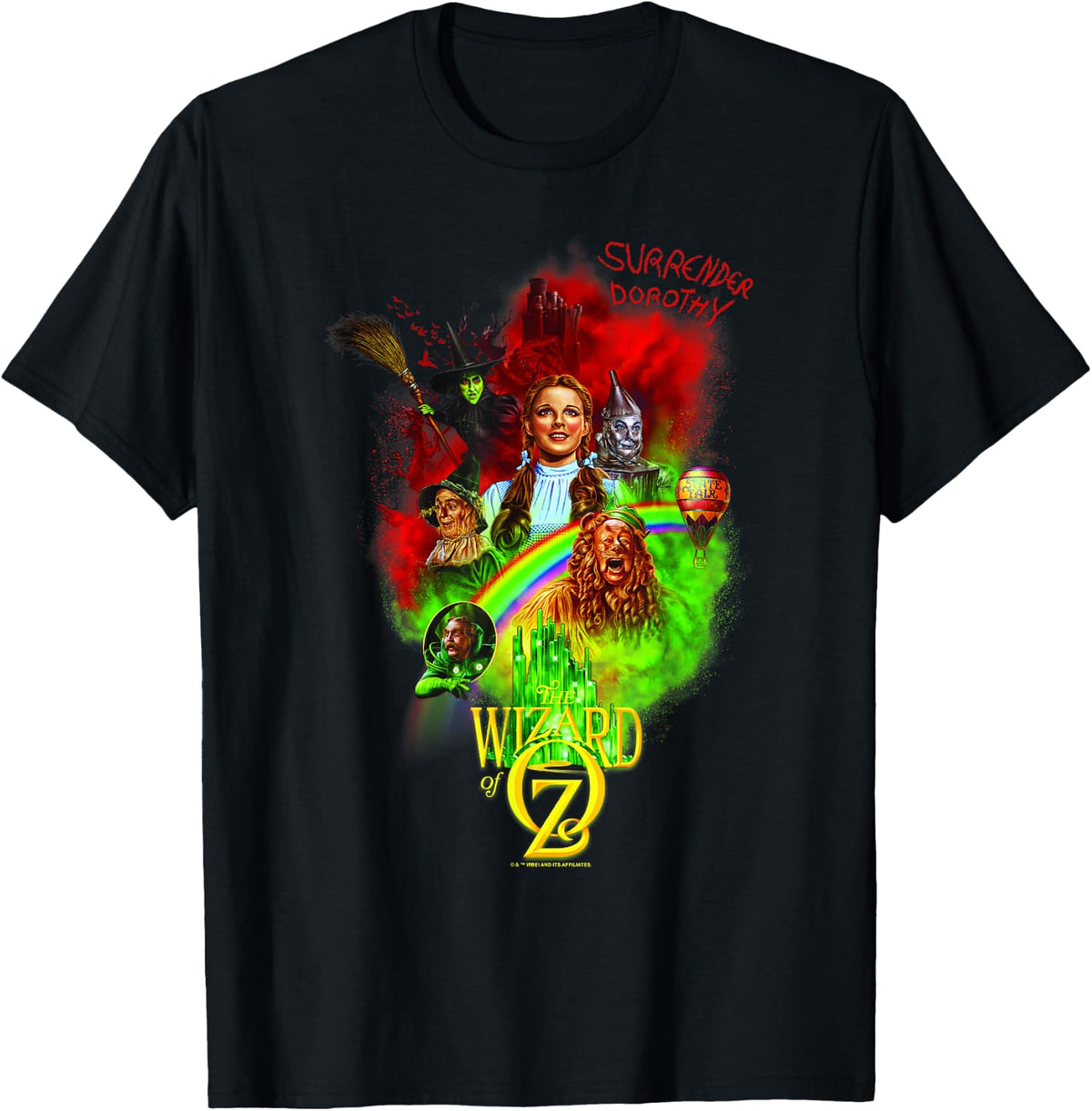 WB100 The Wizard of Oz Surrender Dorothy Rainbow Poster T-Shirt