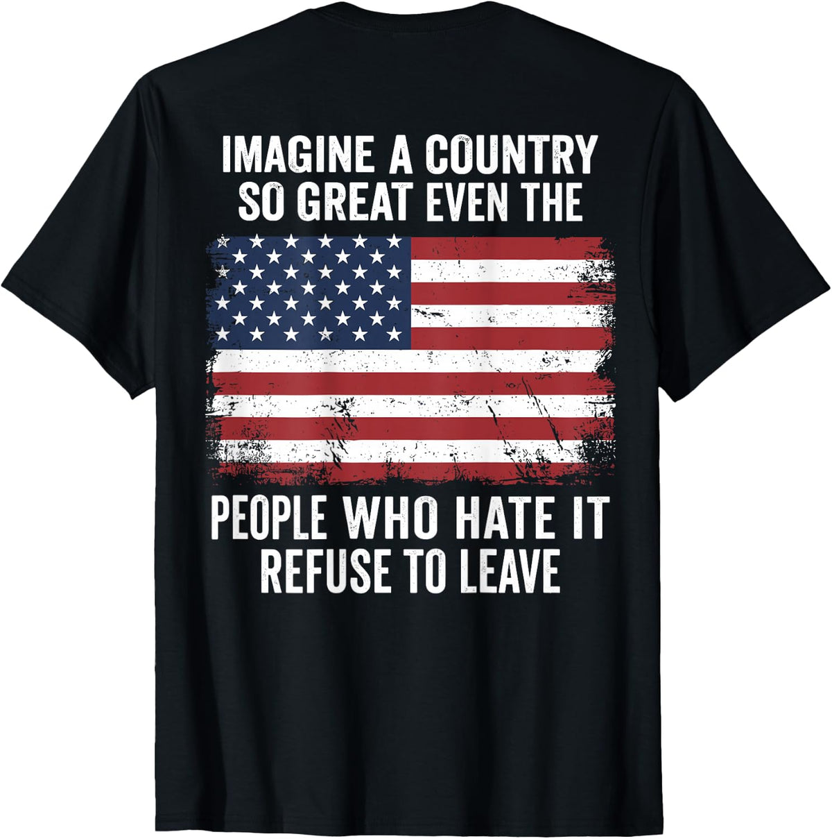 Imagine A Country So Great (ON Back) T-Shirt