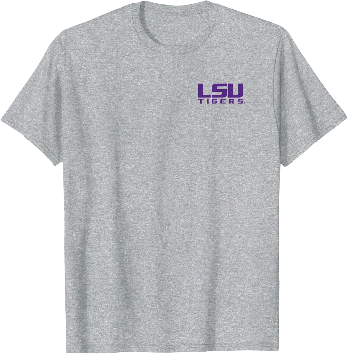 LSU Tigers Front/Back Retro Gray Officially Licensed T-Shirt