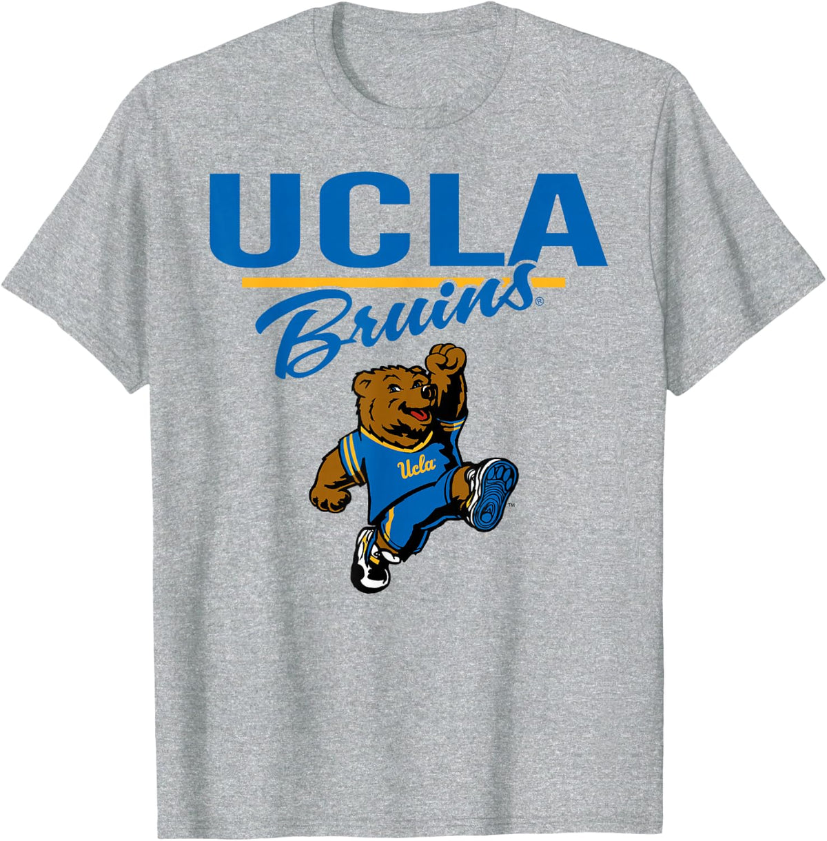 UCLA Bruins Joe Bruin Mascot Gray Officially Licensed T-Shirt