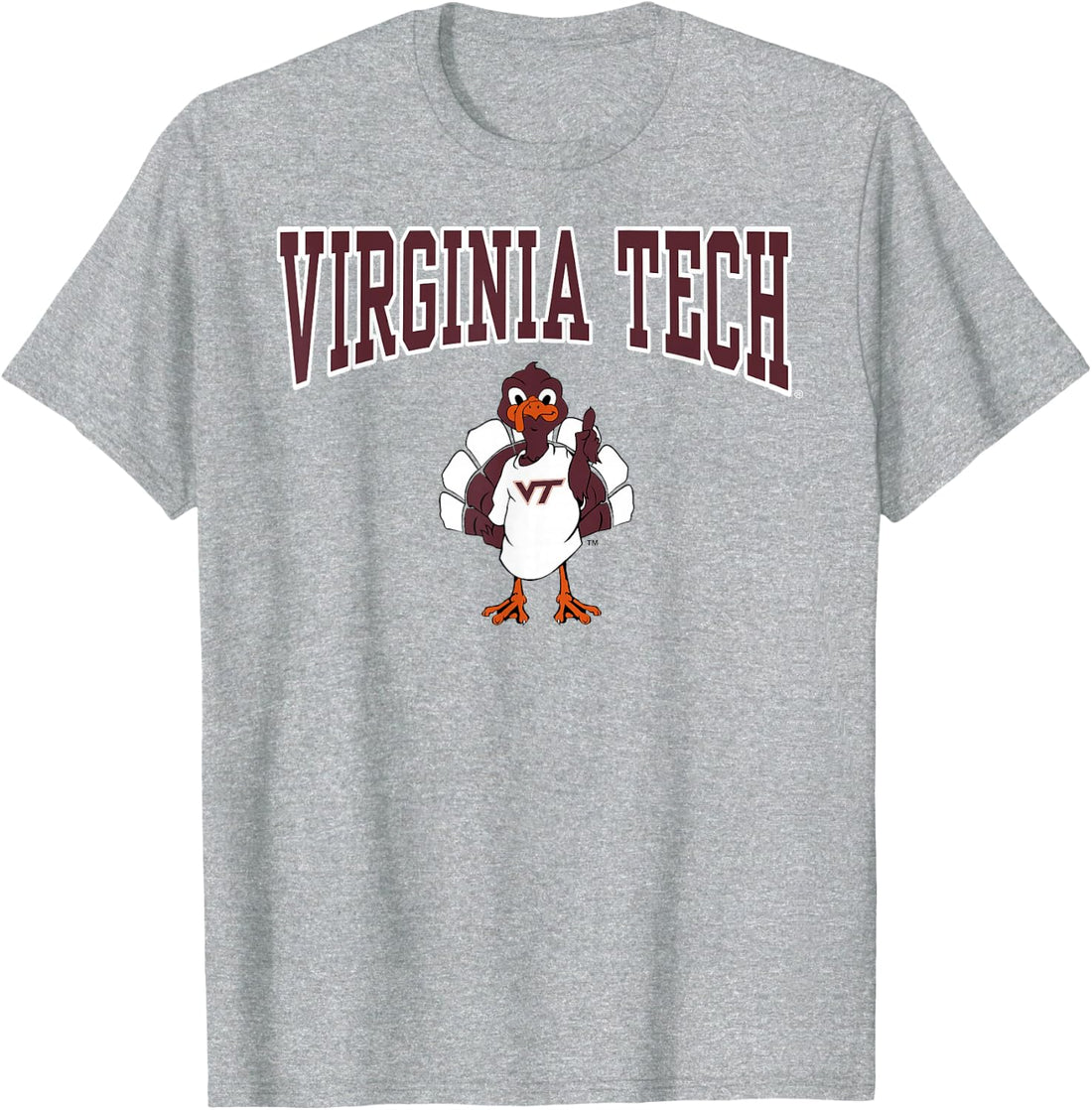 Virginia Tech Hokies Mascot Gray Officially Licensed T-Shirt