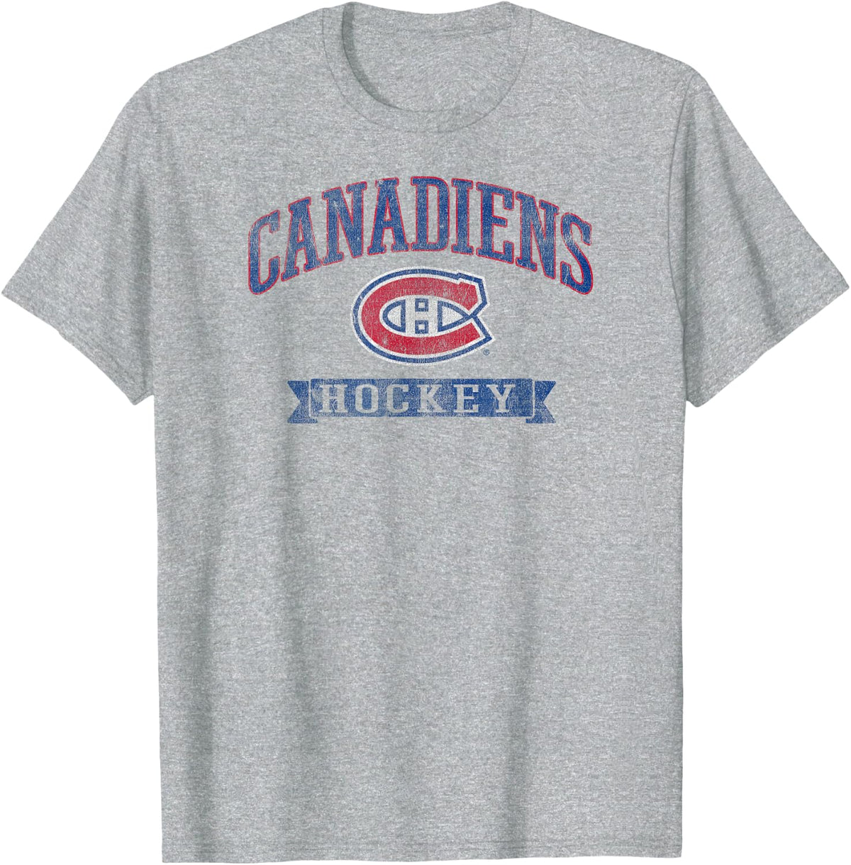 Montreal Canadiens Vintage Hockey Gray Officially Licensed T-Shirt