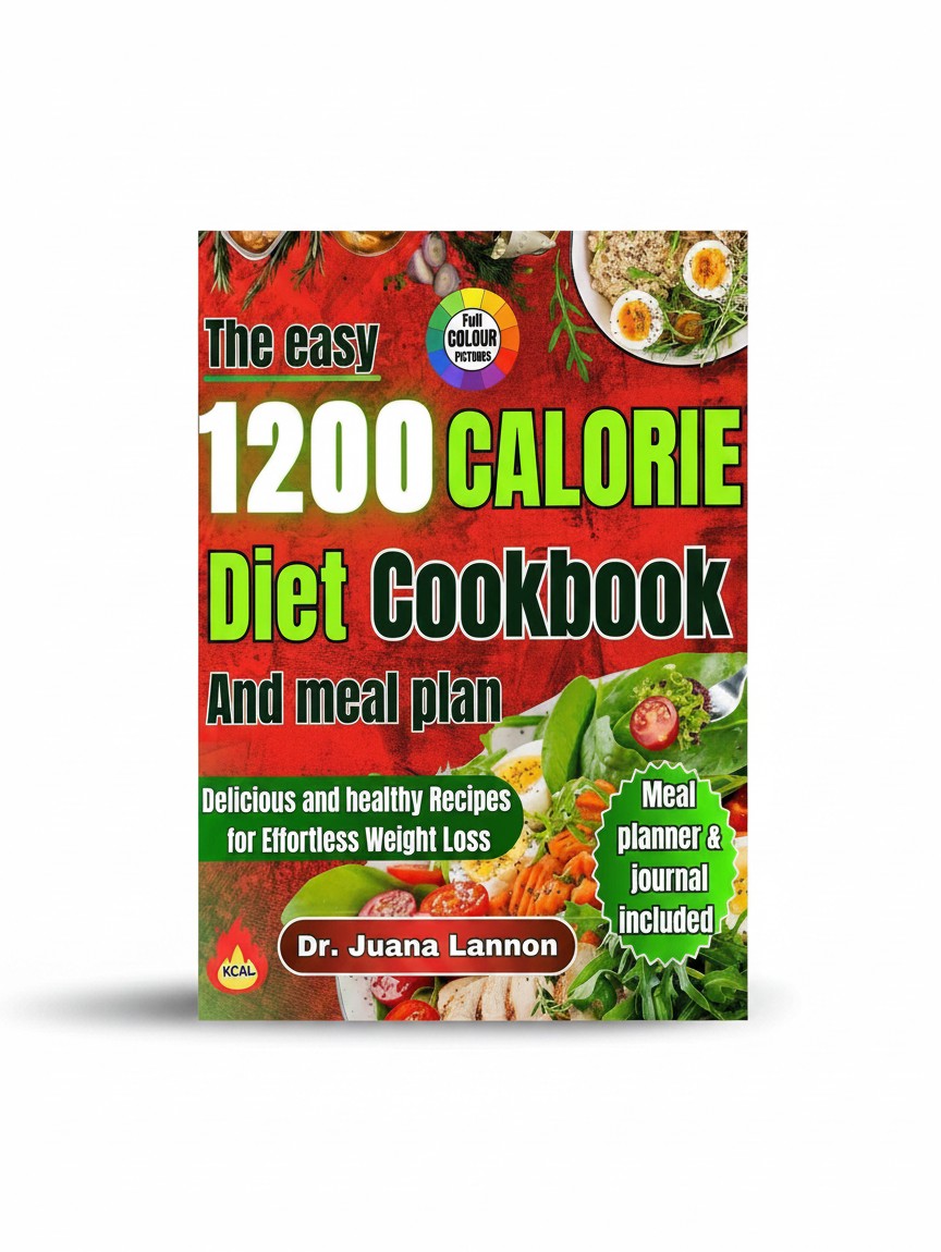 THE EASY 1200 CALORIE DIET AND MEAL PLAN: Delicious and healthy Recipes for Effortless Weight Loss by Dr. Juana Lannon